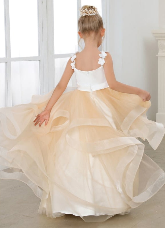 Robe Cérémonie Tulle Dorée - gallery 7