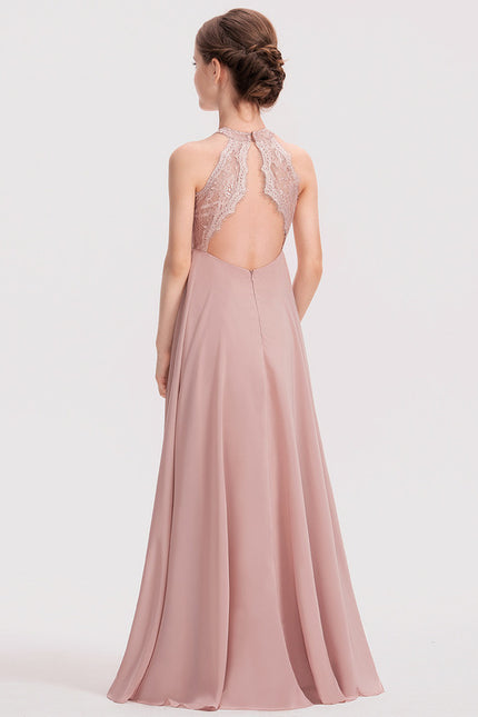 Robe Cérémonie Longue Rose Douce - gallery 4