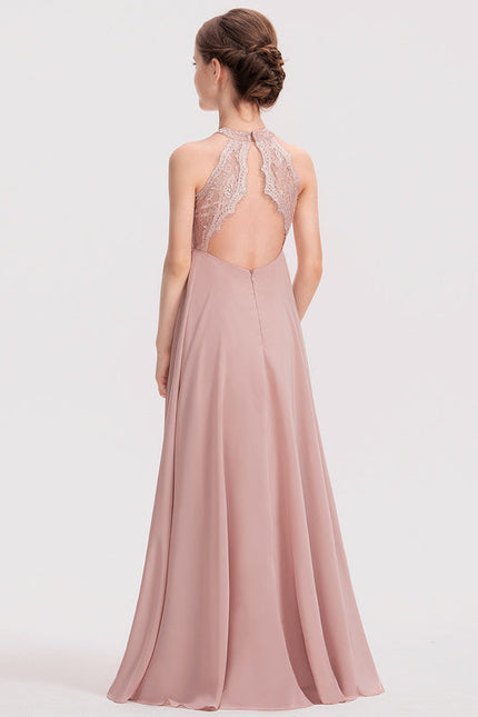 Robe Cérémonie Longue Rose Douce - gallery 4