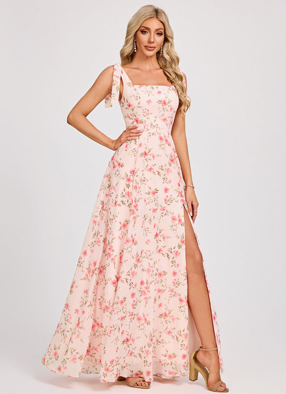 Robe Cérémonie Mousseline Verte