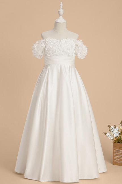 Robe Ceremonie Blanche Fille - gallery 1