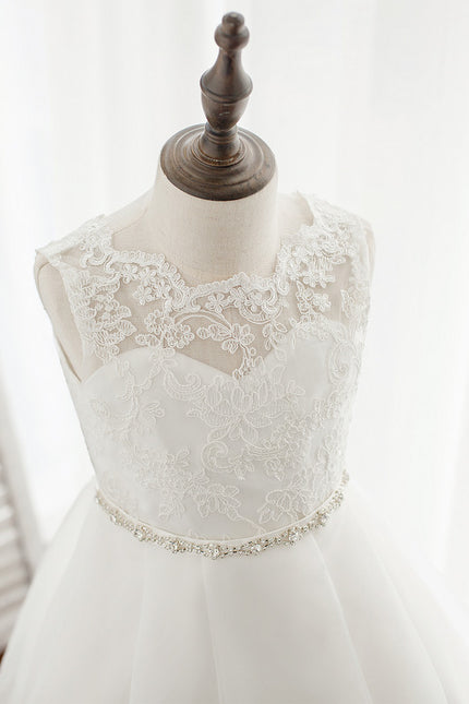 Robe Cérémonie Éblouissante Blanche - gallery 4
