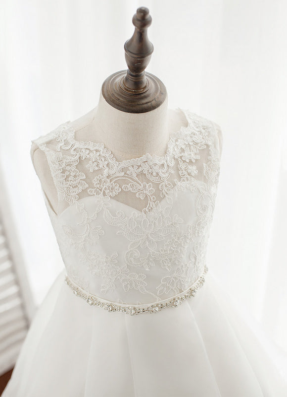 Robe Cérémonie Éblouissante Blanche - gallery 4