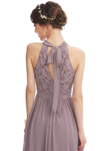 Robe Cérémonie Drapé Lavande - gallery 3