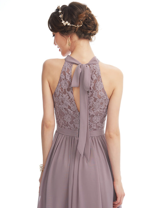 Robe Cérémonie Drapé Lavande - gallery 3