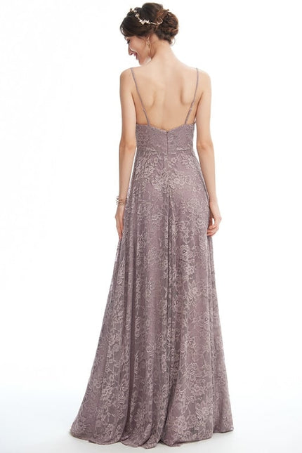 Robe Cérémonie Dentelle Lavande - gallery 2