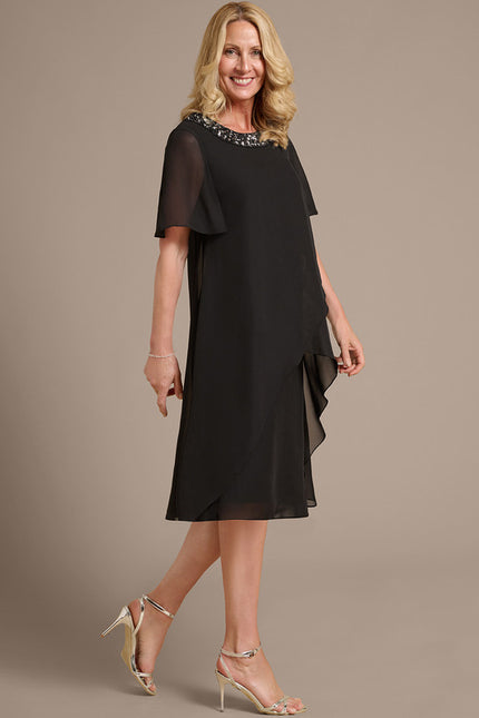 Robe Cérémonie Noire Fluide - gallery 5