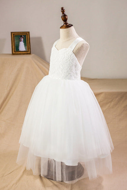 Robe Cérémonie Mariage Fille Satinée - gallery 4
