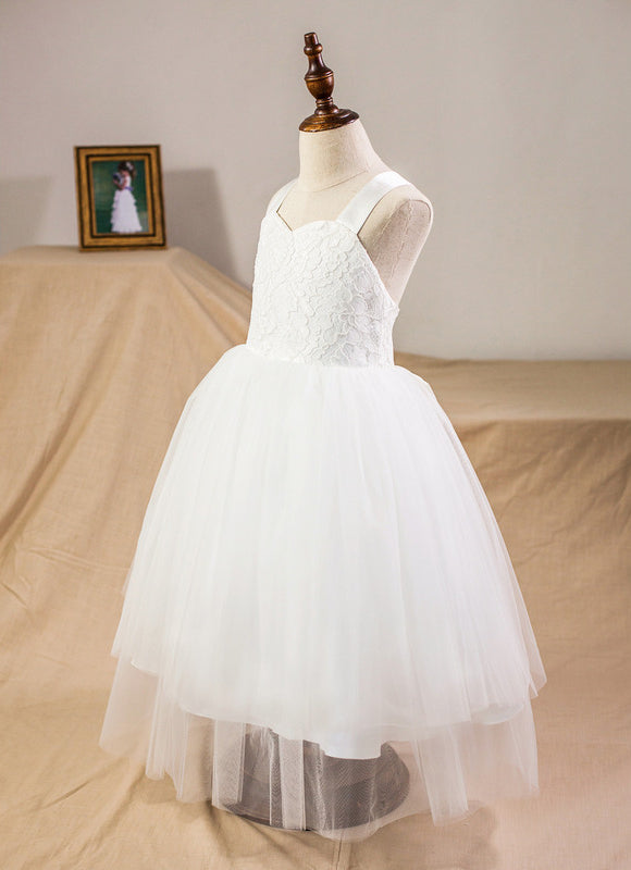 Robe Cérémonie Mariage Fille Satinée - gallery 4