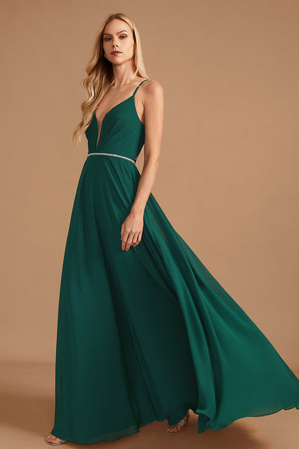 Robe Cérémonie Émeraude Flottante - gallery 3