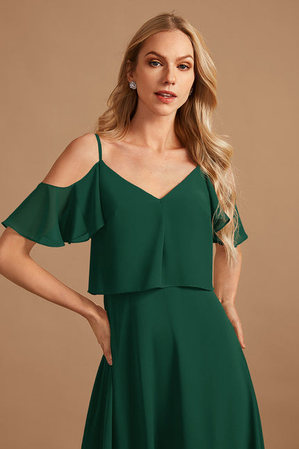 Robe Cérémonie Longue Volants Rose - gallery 4