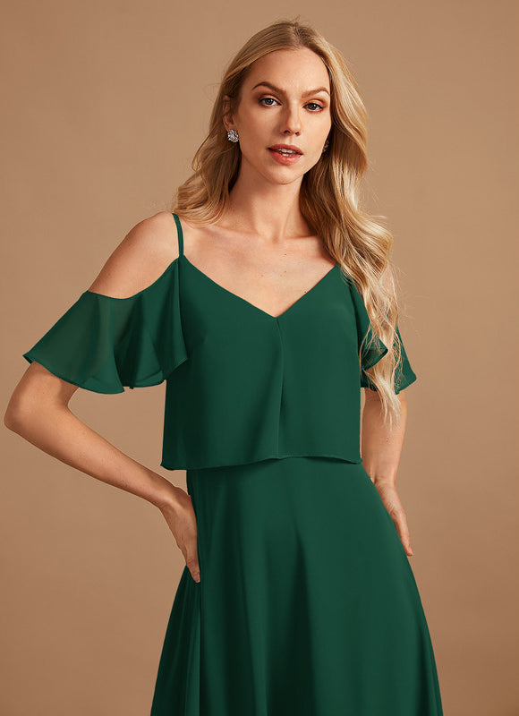 Robe Cérémonie Longue Volants Rose - gallery 4