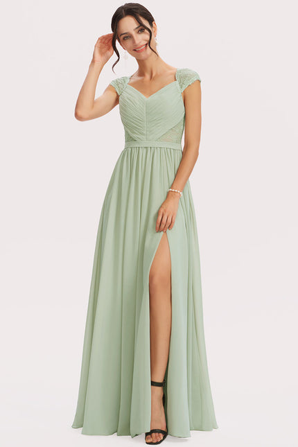 Robe Cérémonie Longue Rose Élégante - gallery 1