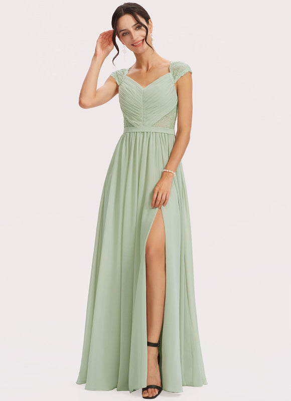 Robe Cérémonie Longue Rose Élégante - gallery 1