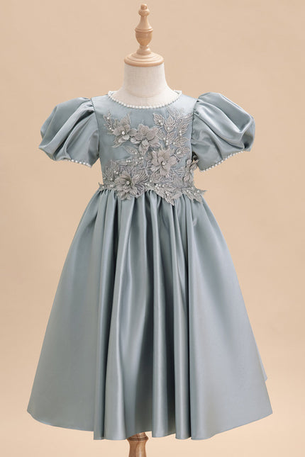 Robe Cérémonie Satinée Enfantine - gallery 1