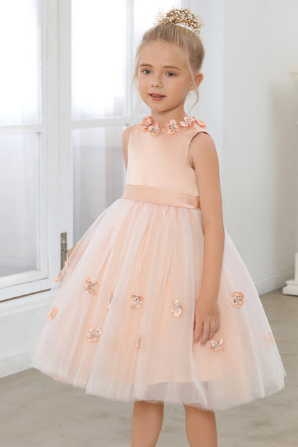 Robe Cérémonie Satinée Florale - gallery 4