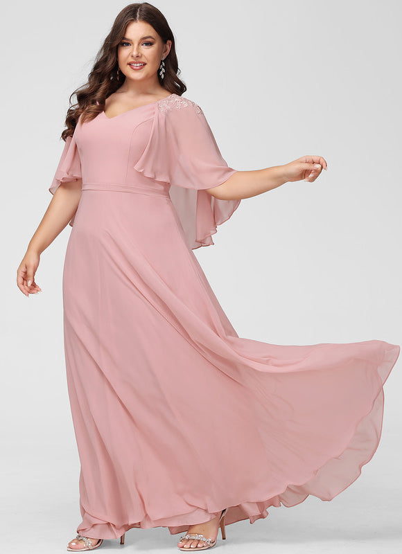 Robe Cérémonie Longue Rose Élégante - gallery 6
