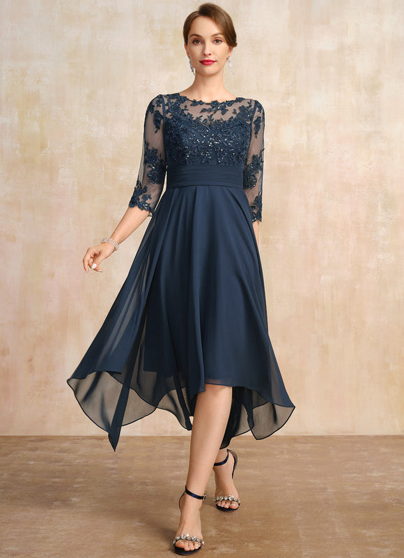 Robe Cérémonie En Dentelle Marine