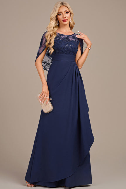 Robe Cérémonie Longue Marine Élégante - gallery 2