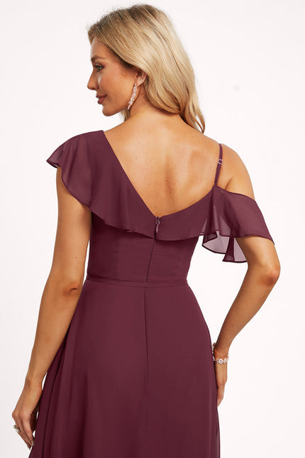 Robe Cérémonie Bourgogne À Volants - gallery 1