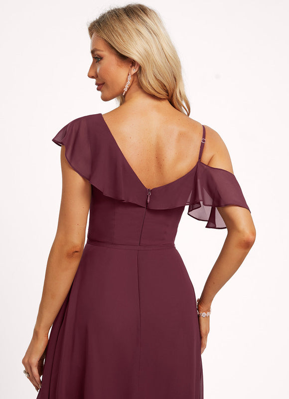 Robe Cérémonie Bourgogne À Volants - gallery 1