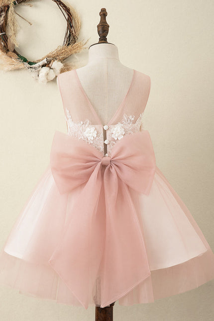 Robe Cérémonie Fille Rosée - gallery 4