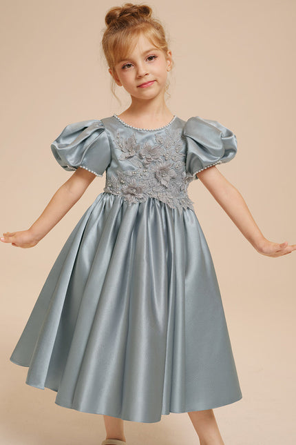 Robe Cérémonie Satinée Enfantine - gallery 2