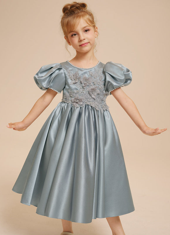 Robe Cérémonie Satinée Enfantine - gallery 2