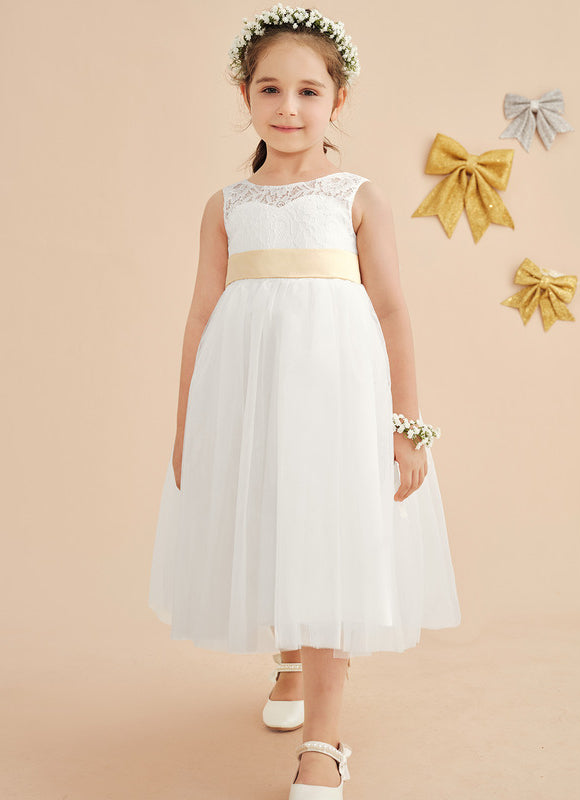 Robe Cérémonie Éclatante Blanche - gallery 9