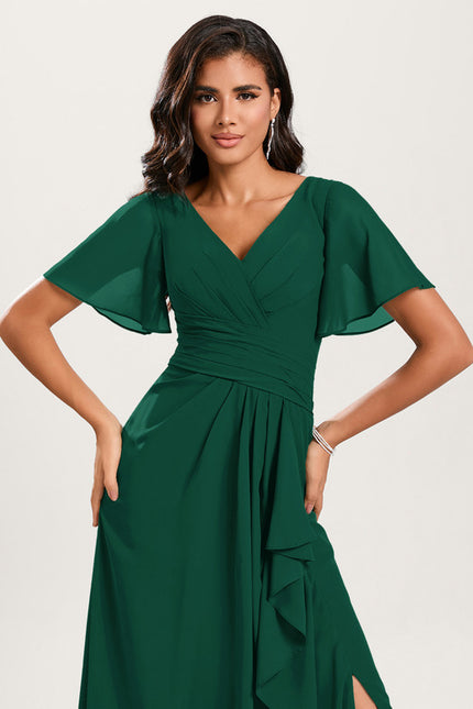 Robe Cérémonie Longue Volants Rose - gallery 5