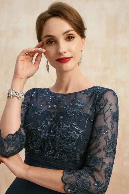 Robe Cérémonie Fluide Marine - gallery 1