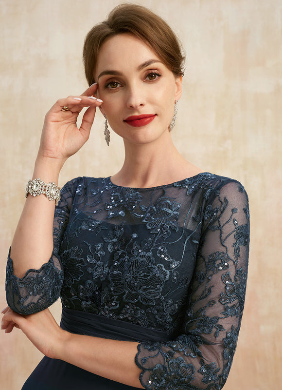 Robe Cérémonie Fluide Marine - gallery 1