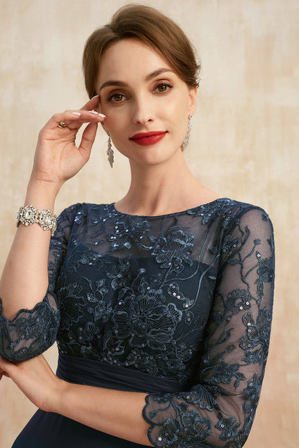 Robe Cérémonie Fluide Marine - gallery 1