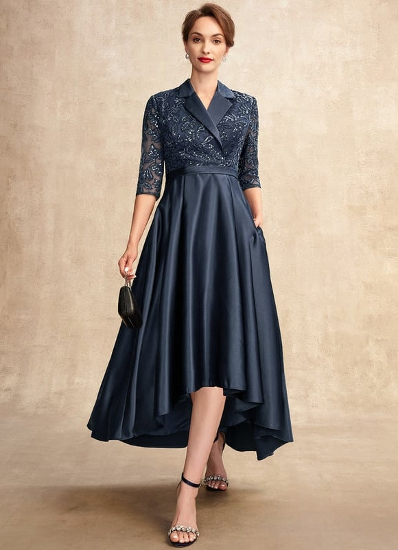 Robe Cérémonie Satinée Nuit