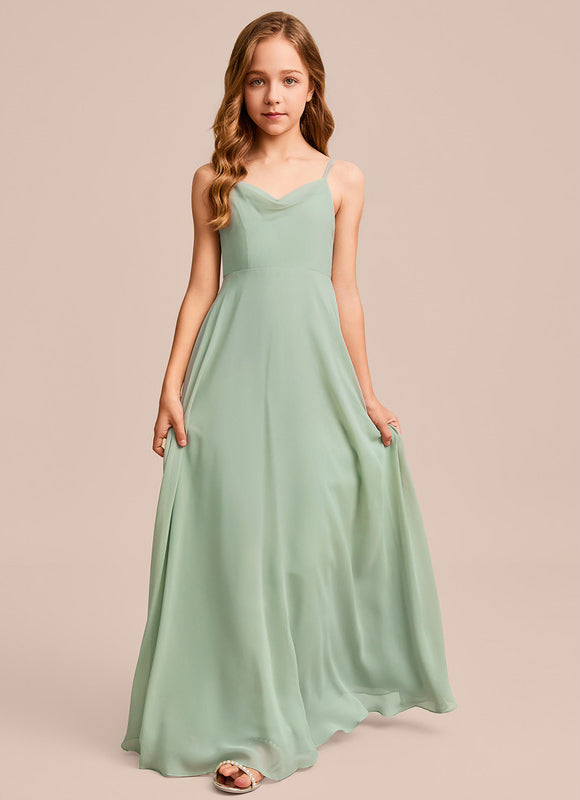 Robe Cérémonie Vert Doux Élégant - gallery 3