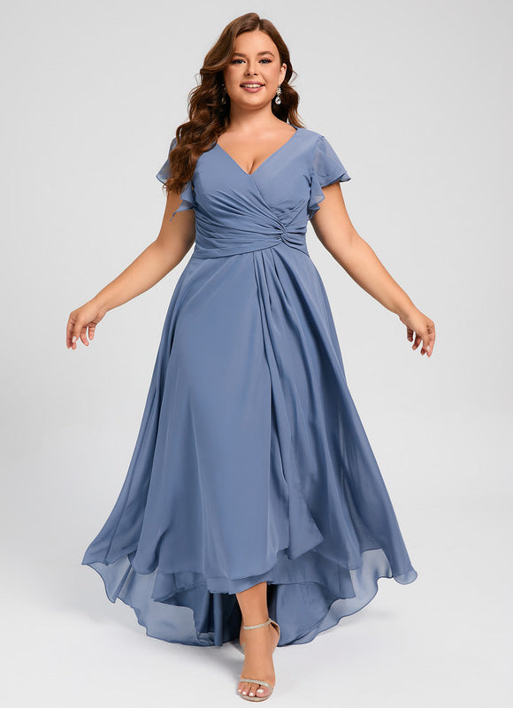 Robe Cérémonie Fluide Marine Élégante - gallery 9