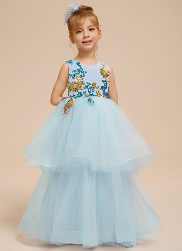Robe Cérémonie Tulle Aqua - gallery 3