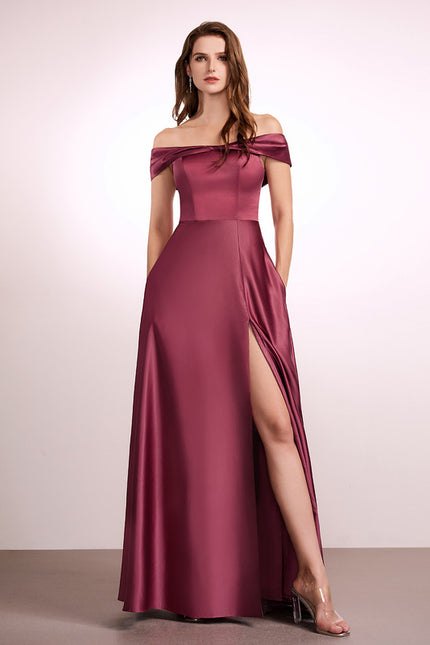 Robe Cérémonie Satin Émeraude Élégante