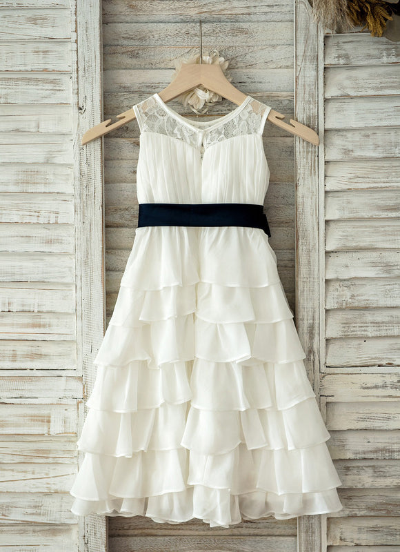 Robe Cérémonie Volants Satinée - gallery 2