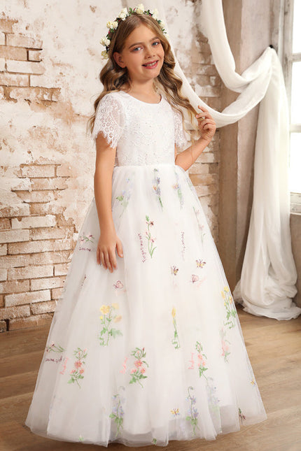 Robe Cérémonie Tulle Navy Floral - gallery 2