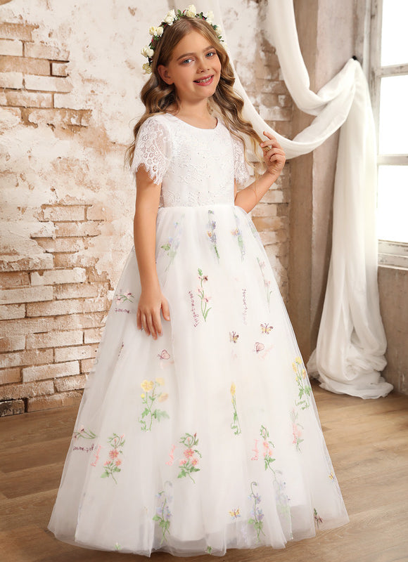 Robe Cérémonie Tulle Navy Floral - gallery 2