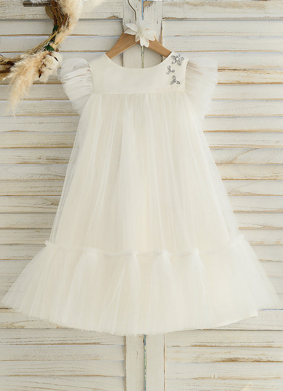 Robe Cérémonie Nuageuse Écrue