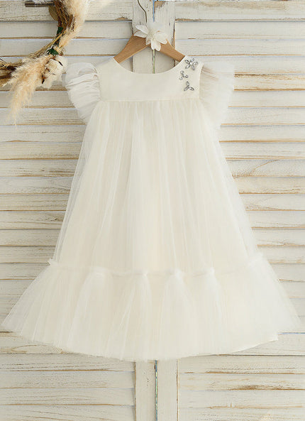 Robe Cérémonie Nuageuse Écrue