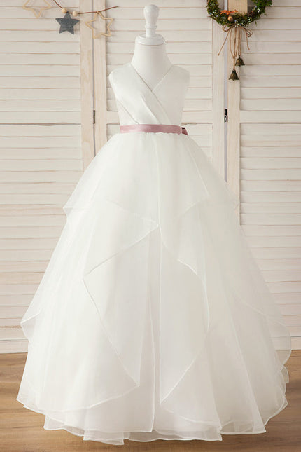 Robe Cérémonie Satinée Éthérée