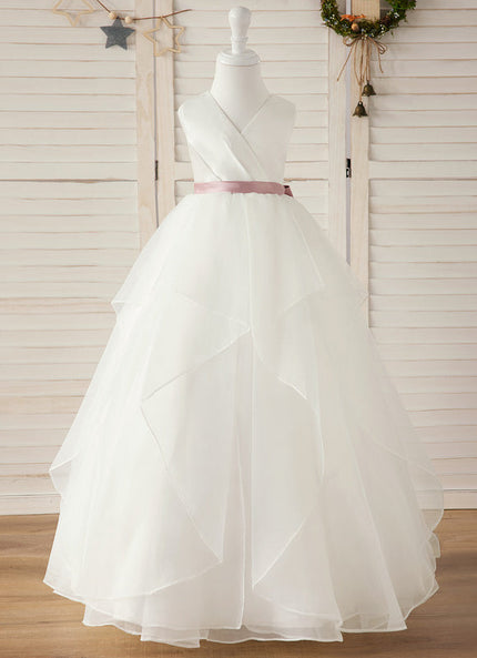 Robe Cérémonie Satinée Éthérée