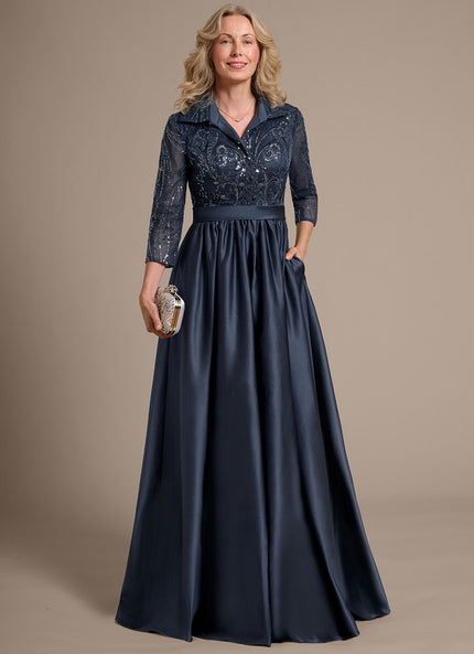 Robe Ceremonie Bleu Nuit
