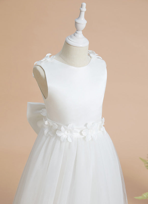 Robe Cérémonie Glamour Enfant Satiné - gallery 3