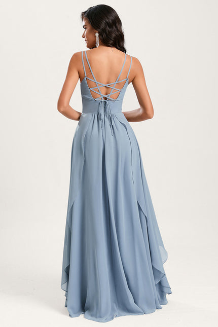 Robe Cérémonie Longue Volants Rose - gallery 4