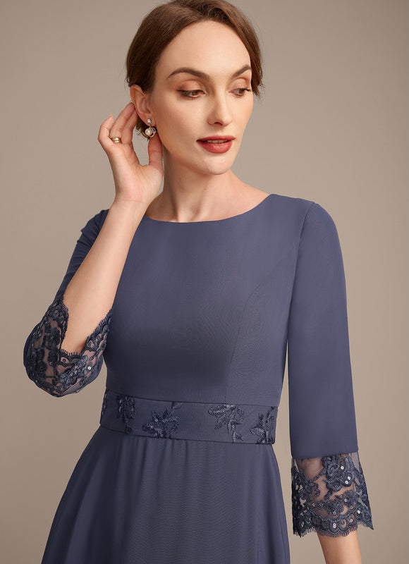 Robe Cérémonie Longue Élégante Bleu - gallery 6