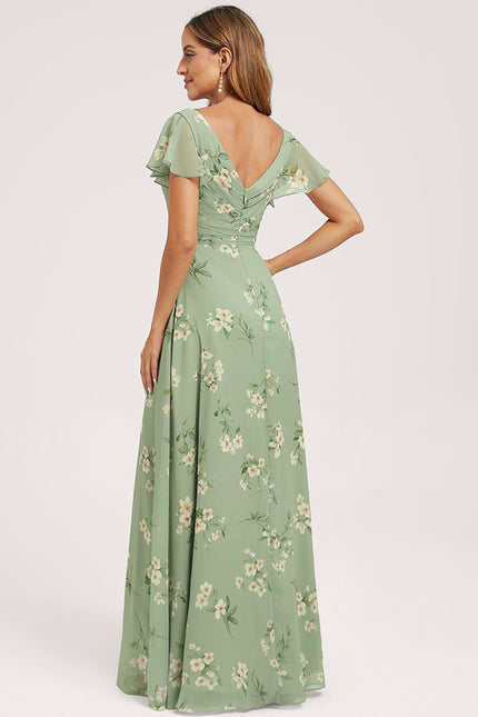 Robe Cérémonie Longue Volants Rose - gallery 5